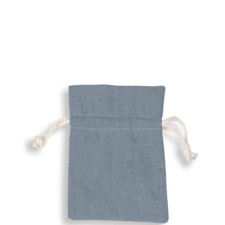 Sacchetto Cotone 9cm  h12cm Sky Blue